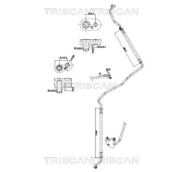 Vysokotlaké / nízkotlaké vedení, klimatizace TRISCAN 9010 23023