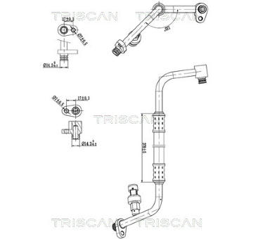 Vysokotlaké / nízkotlaké vedení, klimatizace TRISCAN 9010 24019