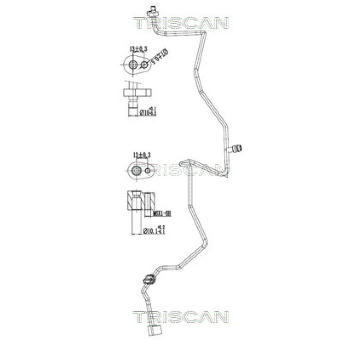 Vysokotlaké / nízkotlaké vedení, klimatizace TRISCAN 9010 25013