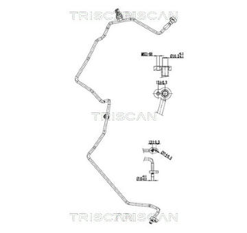 Vysokotlaké / nízkotlaké vedení, klimatizace TRISCAN 9010 25016