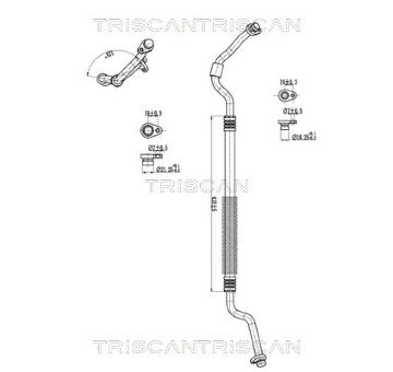 Vysokotlaké / nízkotlaké vedení, klimatizace TRISCAN 9010 25018