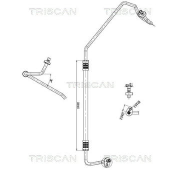 Vysokotlaké / nízkotlaké vedení, klimatizace TRISCAN 9010 25026