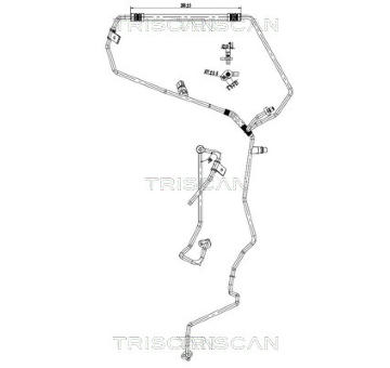 Vysokotlaké / nízkotlaké vedení, klimatizace TRISCAN 9010 25030