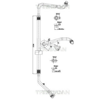 Vysokotlaké / nízkotlaké vedení, klimatizace TRISCAN 9010 25032