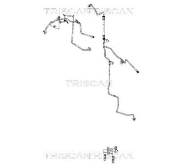 Vysokotlaké / nízkotlaké vedení, klimatizace TRISCAN 9010 25035