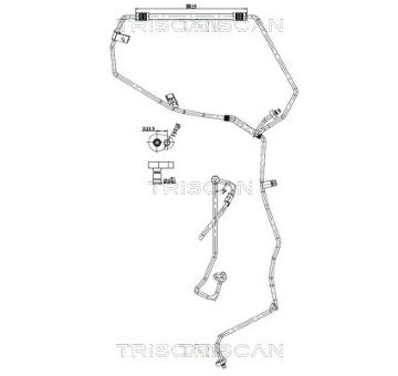 Vysokotlaké / nízkotlaké vedení, klimatizace TRISCAN 9010 25039