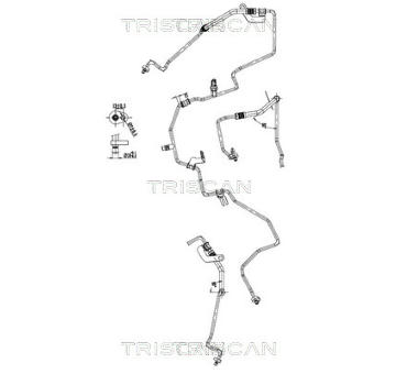 Vysokotlaké / nízkotlaké vedení, klimatizace TRISCAN 9010 25043