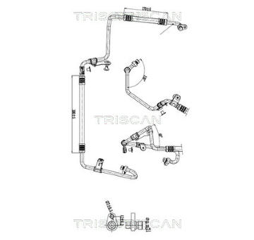 Vysokotlaké / nízkotlaké vedení, klimatizace TRISCAN 9010 25052