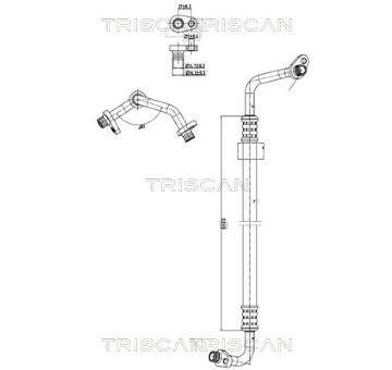 Vysokotlaké / nízkotlaké vedení, klimatizace TRISCAN 9010 28006