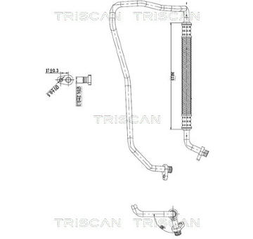 Vysokotlaké / nízkotlaké vedení, klimatizace TRISCAN 9010 28014