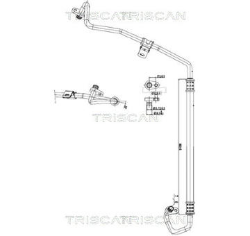 Vysokotlaké / nízkotlaké vedení, klimatizace TRISCAN 9010 28016