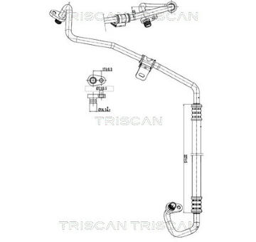 Vysokotlaké / nízkotlaké vedení, klimatizace TRISCAN 9010 28021