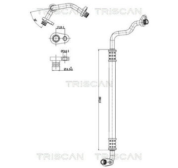 Vysokotlaké / nízkotlaké vedení, klimatizace TRISCAN 9010 28026