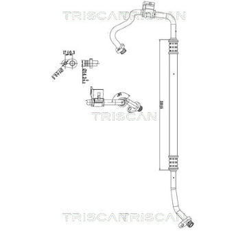 Vysokotlaké / nízkotlaké vedení, klimatizace TRISCAN 9010 28033