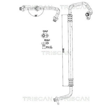 Vysokotlaké / nízkotlaké vedení, klimatizace TRISCAN 9010 28047