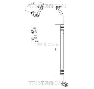 Vysokotlaké / nízkotlaké vedení, klimatizace TRISCAN 9010 28053