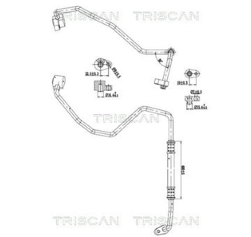 Vysokotlaké / nízkotlaké vedení, klimatizace TRISCAN 9010 28056