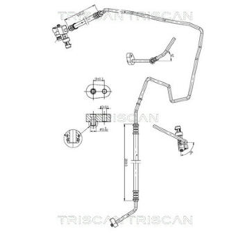 Vysokotlaké / nízkotlaké vedení, klimatizace TRISCAN 9010 28059