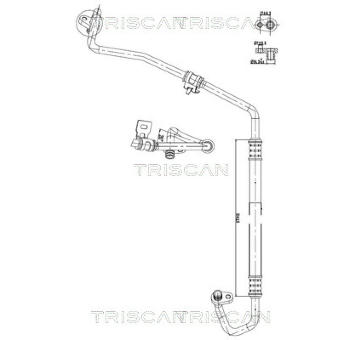 Vysokotlaké / nízkotlaké vedení, klimatizace TRISCAN 9010 28067