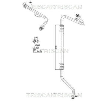 Vysokotlaké / nízkotlaké vedení, klimatizace TRISCAN 9010 28075