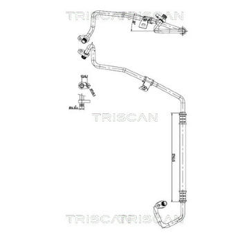 Vysokotlaké / nízkotlaké vedení, klimatizace TRISCAN 9010 28081