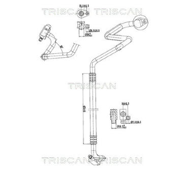Vysokotlaké / nízkotlaké vedení, klimatizace TRISCAN 9010 28083
