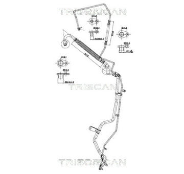 Vysokotlaké / nízkotlaké vedení, klimatizace TRISCAN 9010 28090