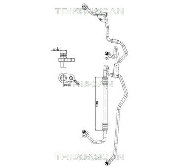 Vysokotlaké / nízkotlaké vedení, klimatizace TRISCAN 9010 28105