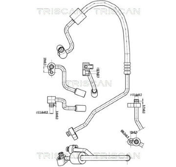 Vysokotlaké / nízkotlaké vedení, klimatizace TRISCAN 9010 29007