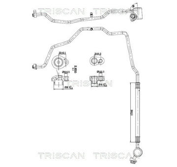 Vysokotlaké / nízkotlaké vedení, klimatizace TRISCAN 9010 29009