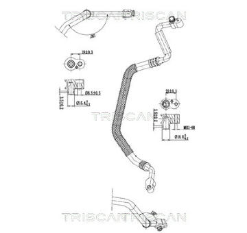 Vysokotlaké / nízkotlaké vedení, klimatizace TRISCAN 9010 29010