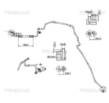 Vysokotlaké / nízkotlaké vedení, klimatizace TRISCAN 9010 29015