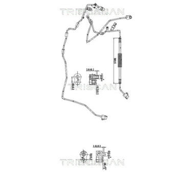 Vysokotlaké / nízkotlaké vedení, klimatizace TRISCAN 9010 29017