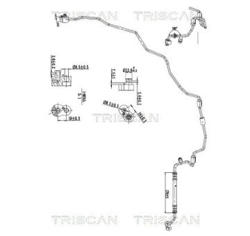 Vysokotlaké / nízkotlaké vedení, klimatizace TRISCAN 9010 29018