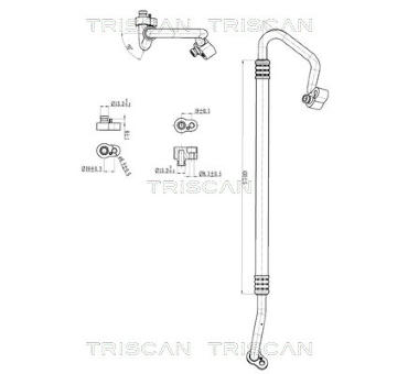Vysokotlaké / nízkotlaké vedení, klimatizace TRISCAN 9010 29023