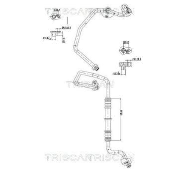 Vysokotlaké / nízkotlaké vedení, klimatizace TRISCAN 9010 29027