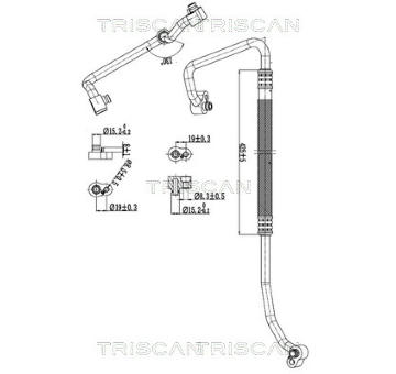 Vysokotlaké / nízkotlaké vedení, klimatizace TRISCAN 9010 29029
