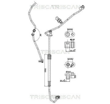 Vysokotlaké / nízkotlaké vedení, klimatizace TRISCAN 9010 29030