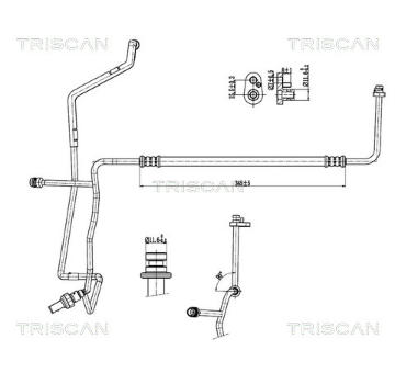 Vysokotlaké / nízkotlaké vedení, klimatizace TRISCAN 9010 29033