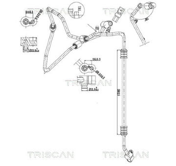 Vysokotlaké / nízkotlaké vedení, klimatizace TRISCAN 9010 29043