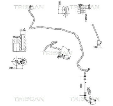 Vysokotlaké / nízkotlaké vedení, klimatizace TRISCAN 9010 29045