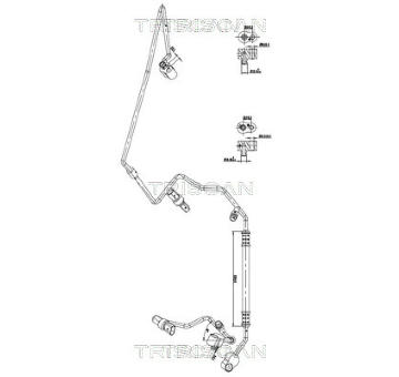Vysokotlaké / nízkotlaké vedení, klimatizace TRISCAN 9010 29048