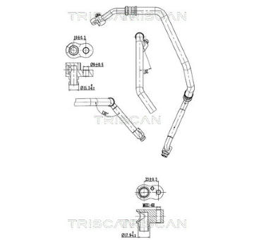 Vysokotlaké / nízkotlaké vedení, klimatizace TRISCAN 9010 29055