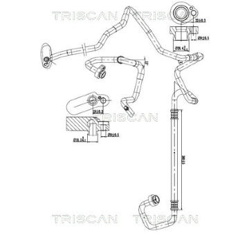 Vysokotlaké / nízkotlaké vedení, klimatizace TRISCAN 9010 29061