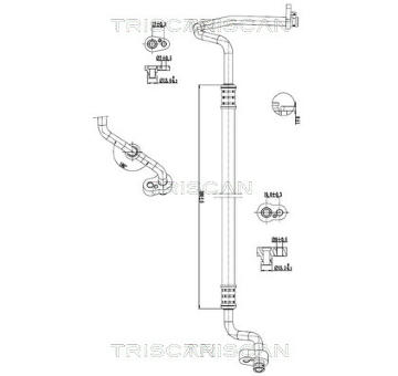 Vysokotlaké / nízkotlaké vedení, klimatizace TRISCAN 9010 29070