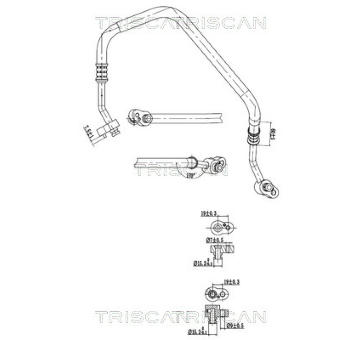 Vysokotlaké / nízkotlaké vedení, klimatizace TRISCAN 9010 29072