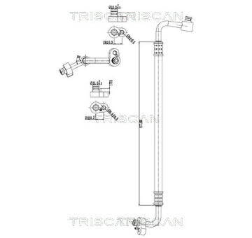 Vysokotlaké / nízkotlaké vedení, klimatizace TRISCAN 9010 29078