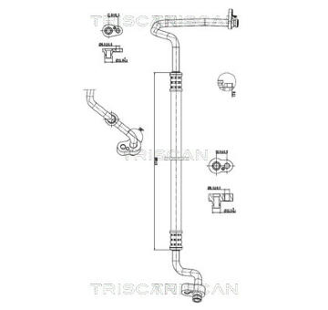 Vysokotlaké / nízkotlaké vedení, klimatizace TRISCAN 9010 29096