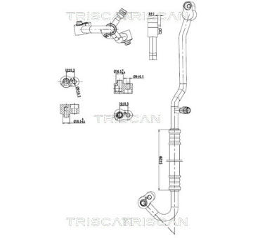 Vysokotlaké / nízkotlaké vedení, klimatizace TRISCAN 9010 29104