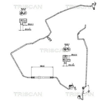 Vysokotlaké / nízkotlaké vedení, klimatizace TRISCAN 9010 29112